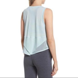 Mint Green Crop Zella Sleeveless Workout Top